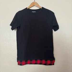Elwood Black and Red Plaid Shirt Size L
